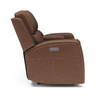 Linden Power Reclining Loveseat with Console & Power Headrests & Lumbar