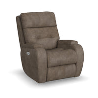 Strait Power Recliner with Power Headrest