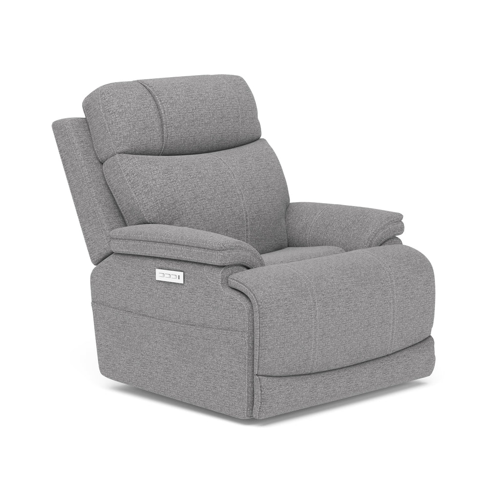 Logan Power Recliner with Power Headrest & Lumbar – Furnituremanor