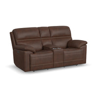 Jackson Power Reclining Loveseat with Console & Power Headrests