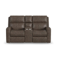 Score Power Reclining Loveseat with Console & Power Headrests & Lumbar