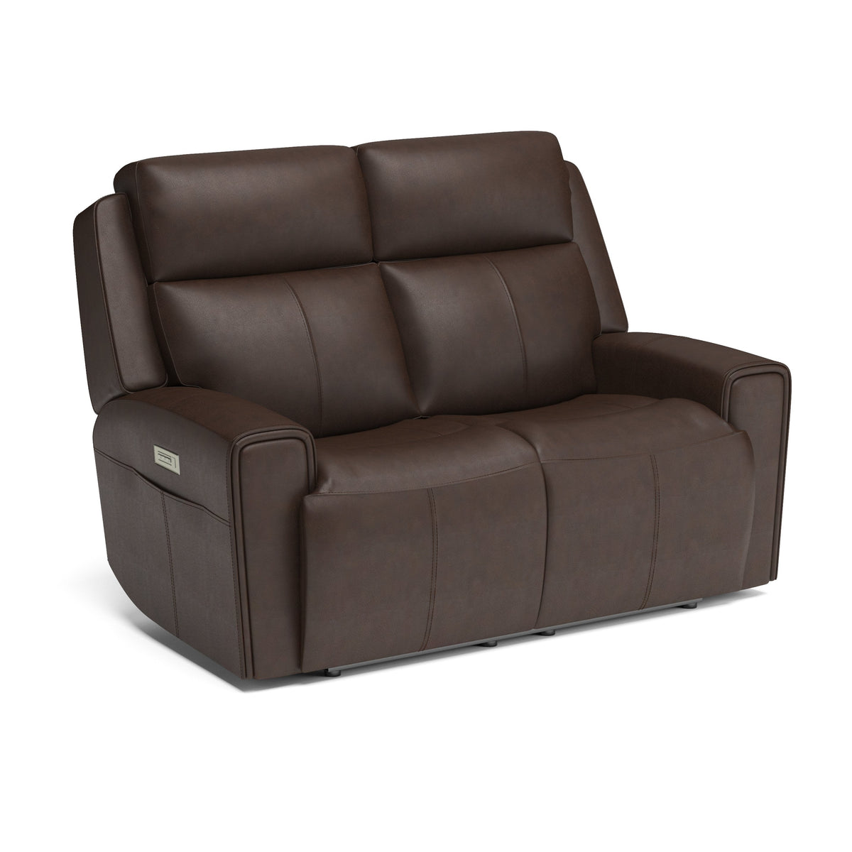 Barnett Power Reclining Loveseat with Power Headrests & Lumbar