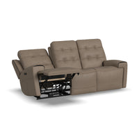 Iris Power Reclining Sofa with Power Headrests