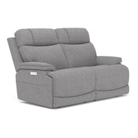 Logan Power Reclining Loveseat with Power Headrests & Lumbar