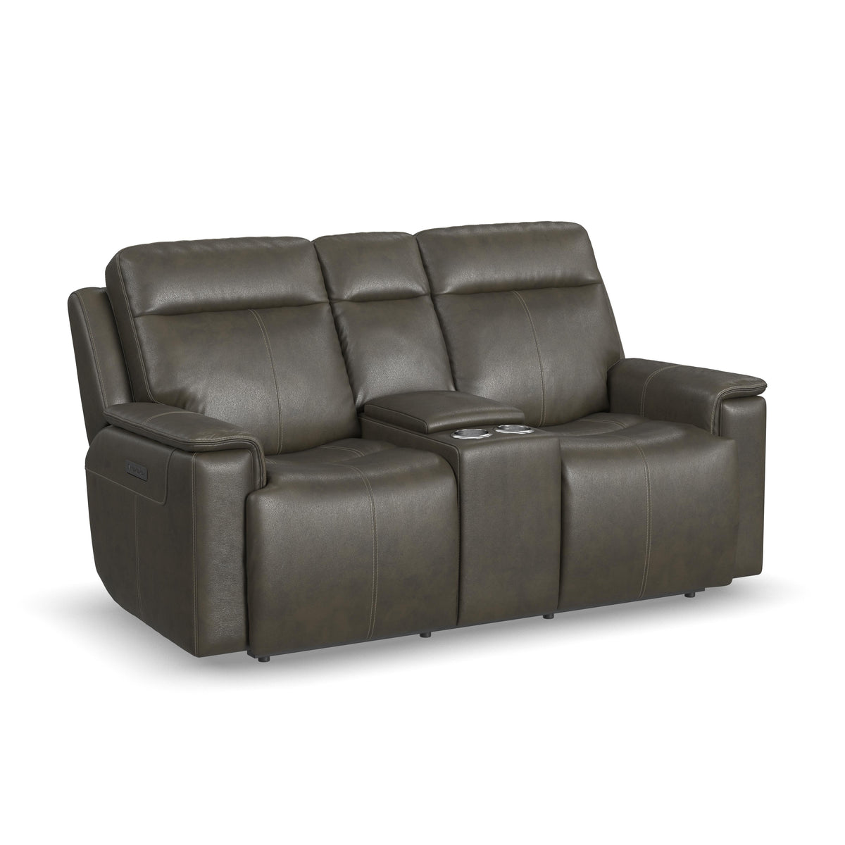 Odell Power Reclining Loveseat with Console & Power Headrests & Lumbar