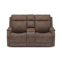 Easton Power Reclining Loveseat with Console & Power Headrests & Lumbar