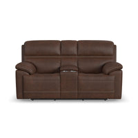 Jackson Power Reclining Loveseat with Console & Power Headrests