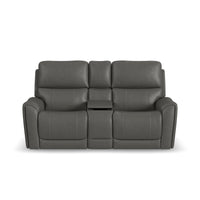 Power Reclining Loveseat with Console & Power Headrests & Lumbar