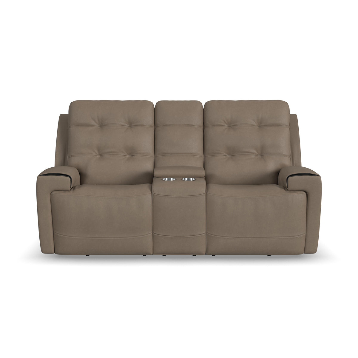 Iris Power Reclining Loveseat with Console & Power Headrests