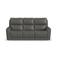 Power Reclining Sofa with Console & Power Headrests & Lumbar